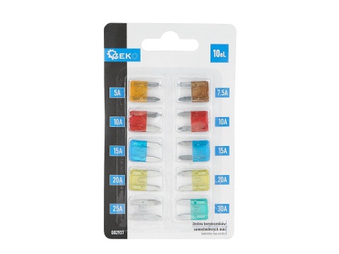 Zestaw bezpieczników samochodowych mini 10el. (1000)
