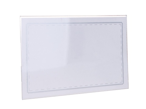 Identyfikator z klipsem i agrafką 90x56mm (10/2000)