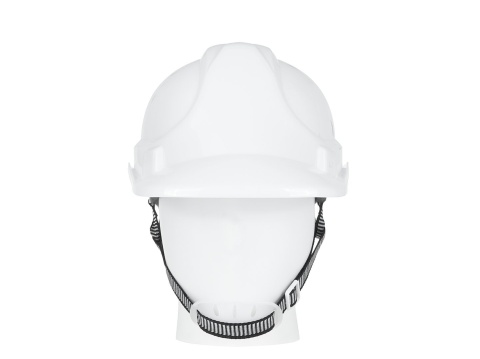 Kask ochronny budowlany BHP regulowany - biały (50)