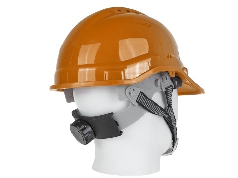 Kask ochronny budowlany BHP regulowany - pomarańczowy (50)