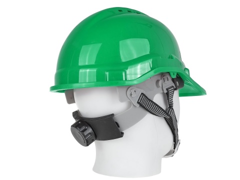 Kask ochronny budowlany BHP regulowany - zielony (50)