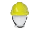 Kask ochronny budowlany BHP regulowany - żółty (50)