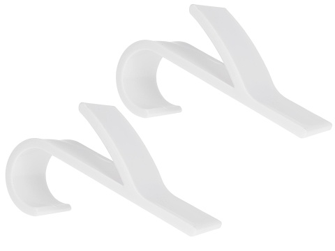 Kpl. białych wieszaków łazienkowych na grzejnik 2szt. (500)