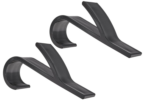 Kpl. czarnych wieszaków łazienkowych na grzejnik 2szt. (500)