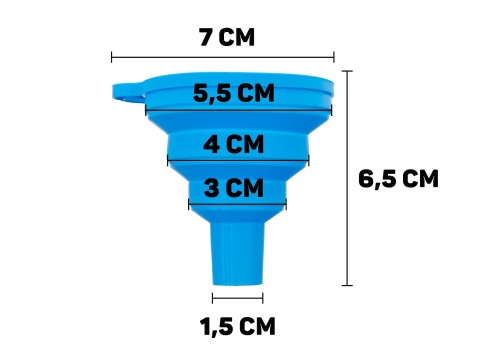 Lejek silikonowy uniwersalny składany 70mm (100)