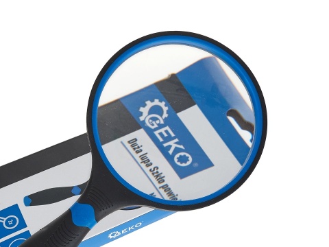 Lupa - szkło powiększające z gumowaną rączką 100mm 3x (72)