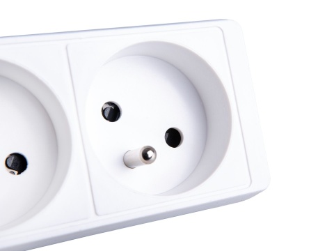 Przedłużacz elektryczny - listwa zasilająca biała 3 gniazda 3m (40)