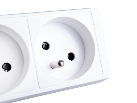 Przedłużacz elektryczny - listwa zasilająca biała 5 gniazd 3m (40)