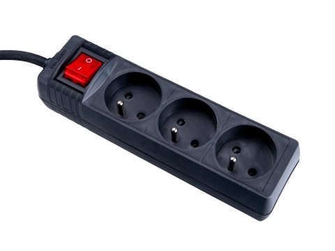 Przedłużacz elektryczny - listwa zasilająca czarna 3 gniazda 3m (40)