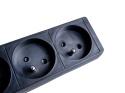Przedłużacz elektryczny - listwa zasilająca czarna 3 gniazda 3m (40)