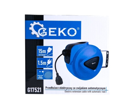 Przedłużacz elektryczny ze zwijakiem automatycznym 15m + 1,5m (4)