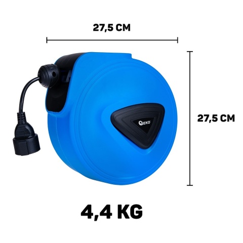 Przedłużacz elektryczny ze zwijakiem automatycznym 15m + 1,5m (4)