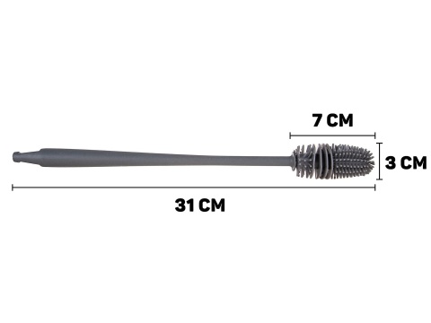 Szczotka silikonowa do mycia szklanek i butelek 31cm (375)