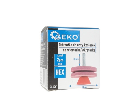 Ostrzałka do noży kosiarek na wiertarkę/wkrętarkę 2x53mm HEX (100)