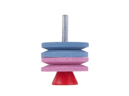 Ostrzałka podwójna do noży kosiarek na wiertarkę/wkrętarkę 2x53mm HEX (100)