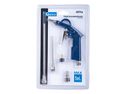 Pistolet MAX do przedmuchiwania z końcówkami 5el.(25/50)