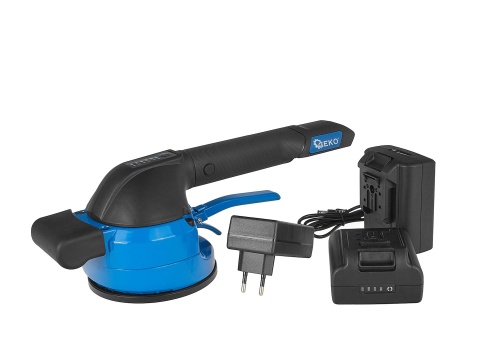 Przyssawka wibrująca akumulatorowa do układania płytek - zestaw z ładowarką i 2xAKU 18V (4)