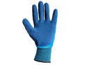 Rękawice robocze wodoodporne r. 8 /poliester - lateks/ (12/120)