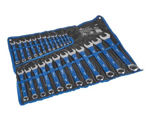 Klucze płasko-oczkowe polerowane z gumowym uchwytem AntiSlip 6-36mm 25el. CRV (4)