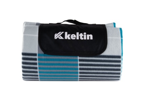 Koc plażowy z izolacją 200x200 (szaro-niebieski) (12)