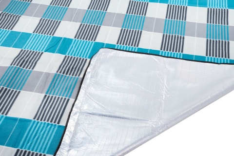 Koc plażowy z izolacją 200x200 (szaro-niebieski) (12)