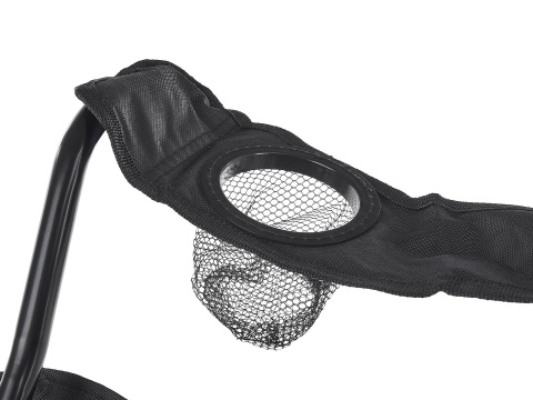 Krzesło składane turystyczne + pokrowiec (czarne) (10)