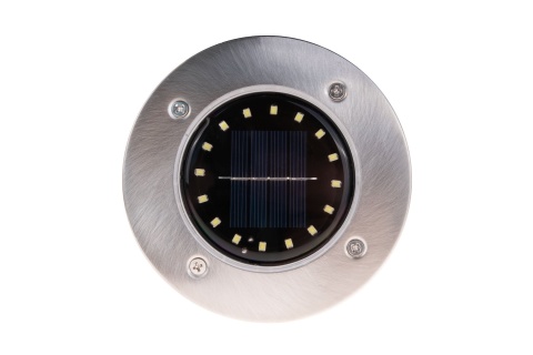 Lampa solarna ogrodowa 16LED gruntowa najazdowa (komplet 4szt.) (1/6)