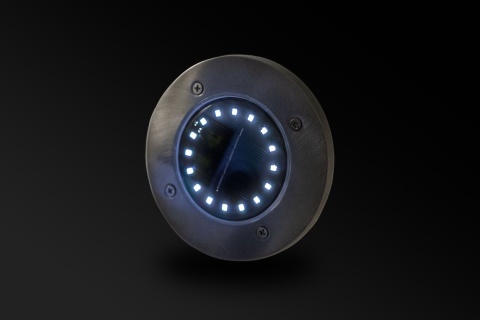 Lampa solarna ogrodowa 16LED gruntowa najazdowa (komplet 4szt.) (1/6)