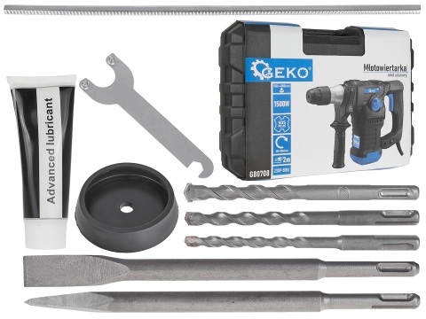 Młotowiertarka - młot udarowy 1500W 6J SDS+ /walizka/ (2)