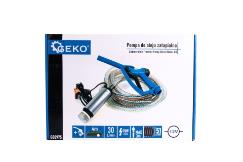 Pompa do oleju zatapialna 12V 51mm z przewodem 4m i pistoletem (10)