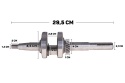 Wał korbowy do kosiarki spalinowej z napędem 51cm LONCIN (1)