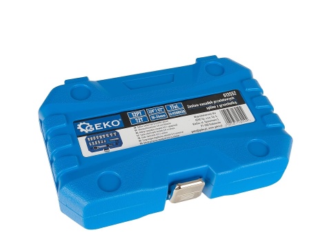 Zestaw nasadek przelotowych spline z grzechotką 10-24mm 17el. CrV (10)