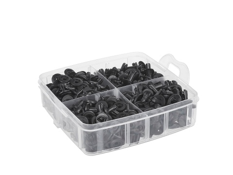 Zestaw spinek i kołków samochodowych + ściągacze 655szt. (18)