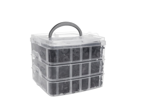 Zestaw spinek i kołków samochodowych + ściągacze 655szt. (18)