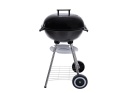Grill węglowy okrągły z pokrywą i pokrowcem - ruszt średnica 39cm (1)