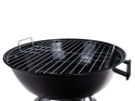 Grill węglowy okrągły z pokrywą i pokrowcem - ruszt średnica 39cm (1)