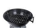 Grill węglowy okrągły z pokrywą i pokrowcem - ruszt średnica 39cm (1)