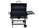 Grill węglowy typu beczka z pokrywą - ruszt 71x35cm (1)
