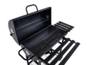 Grill węglowy typu beczka z pokrywą - ruszt 71x35cm (1)