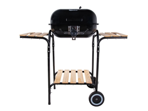 Grill węglowy z pokrywą i regulacją rusztu - ruszt 40x40cm (1)