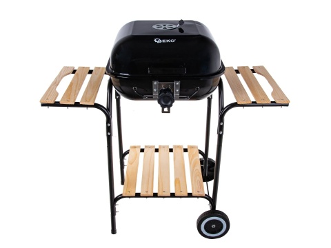 Grill węglowy z pokrywą i regulacją rusztu - ruszt 40x40cm (1)