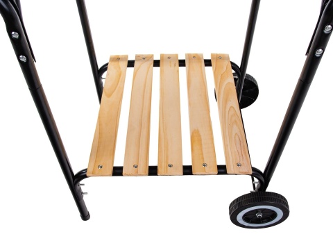 Grill węglowy z pokrywą i regulacją rusztu - ruszt 40x40cm (1)