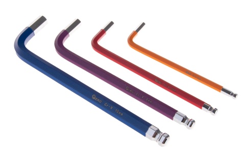 Klucze imbusowe kolorowe 1,5-10mm 9el. CrV (6/48)