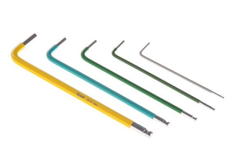 Klucze imbusowe kolorowe 1,5-10mm 9el. CrV (6/48)