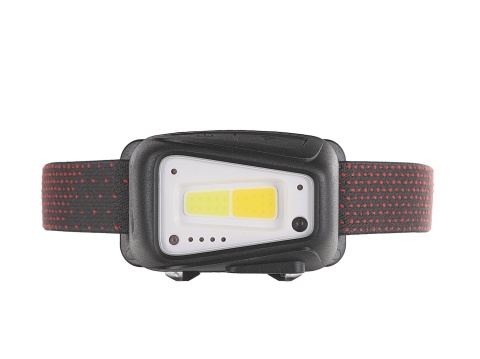 Latarka czołowa z czujnikiem ruchu LED COB 8W (5W+3W) 1800mAh 520lm IP44 (50/100)