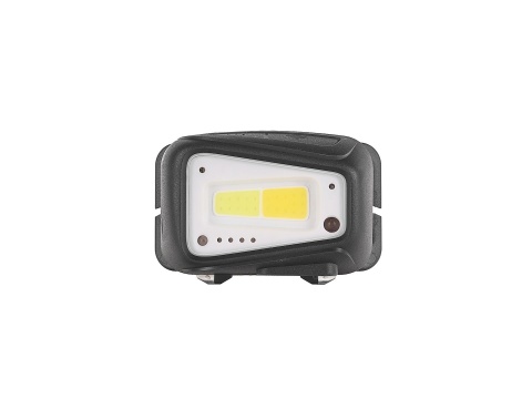 Latarka czołowa z czujnikiem ruchu LED COB 8W (5W+3W) 1800mAh 520lm IP44 (50/100)