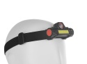 Latarka czołowa z obrotową główką LED COB 3W + XPE 800mAh IP20 (240)