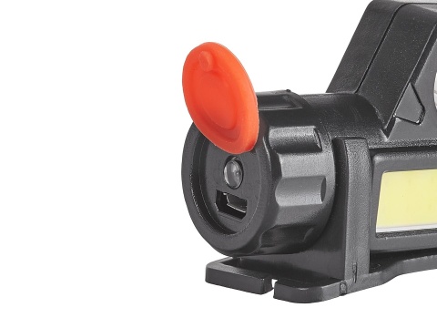 Latarka czołowa z obrotową główką LED COB 3W + XPE 800mAh IP20 (240)