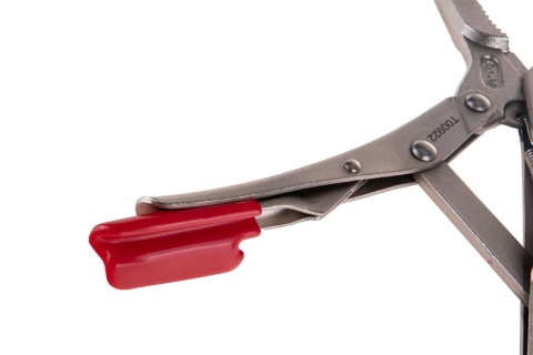 Szczypce zaciskowe morse'a - proste wydłużone szczęki - 225mm CrV (6/48)