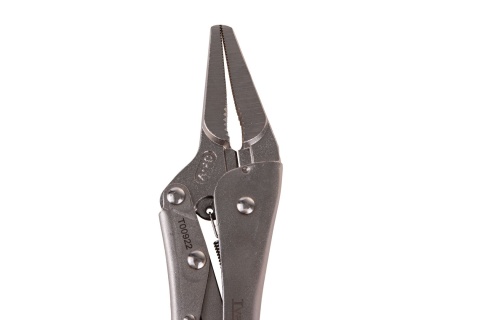 Szczypce zaciskowe morse'a - proste wydłużone szczęki - 225mm CrV (6/48)